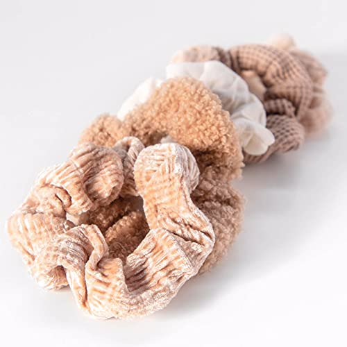 Kitsch Ultra Textured Scrunchies, Sand 5