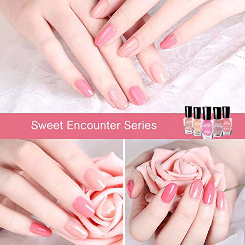 Tophany Non Toxic Nail Polish Set Teens 6 Bottles, 5ML 4