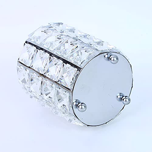 LUGUNU Makeup Brush Holder Organizer Golden Crystal Bling Personalized Gold Comb Brushes 4