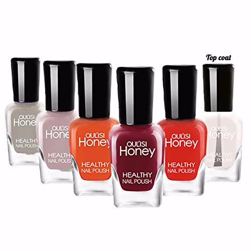 Tophany Non Toxic Nail Polish Set 6 Bottles, 5ML Style-3