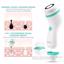 Waterproof Facial Cleansing Spin Brush Set with 3 Exfoliating Brush Heads, Green Thumbnail 5