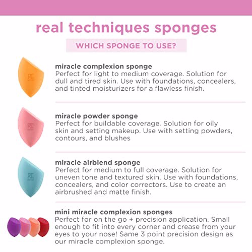 Real Techniques Assorted Makeup Blending Sponges 17