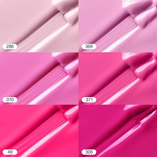 MEFA Gel Nail Polish Pink Set, N-Sweet Cherry 5
