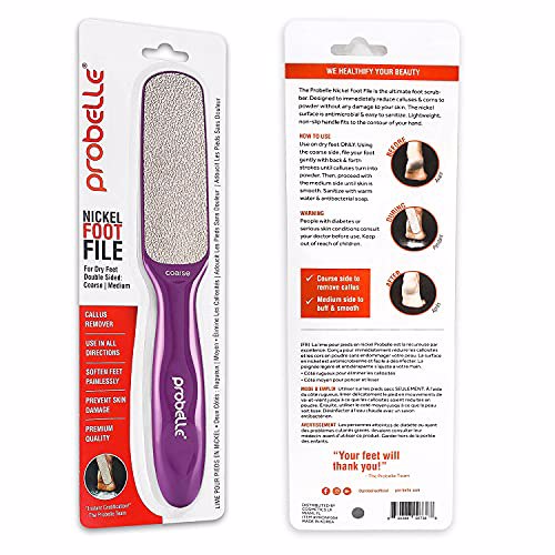 Probelle Double Sided Multidirectional Nickel Foot File Callus Remover Purple 3