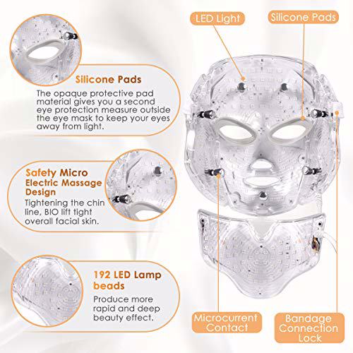 Embryant Photon Skin Rejuvenation Mask LED Photon Red Blue Green Therapy 6