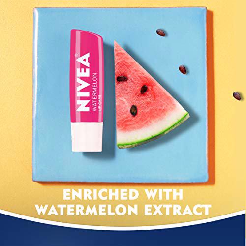NIVEA Lip Care, Fruit Lip Balm Variety Pack, Tinted Lip Balm 4