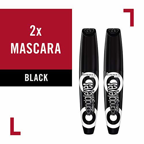 Rimmel Scandaleyes Retro Glam Mascara, Black Pack of 2 2