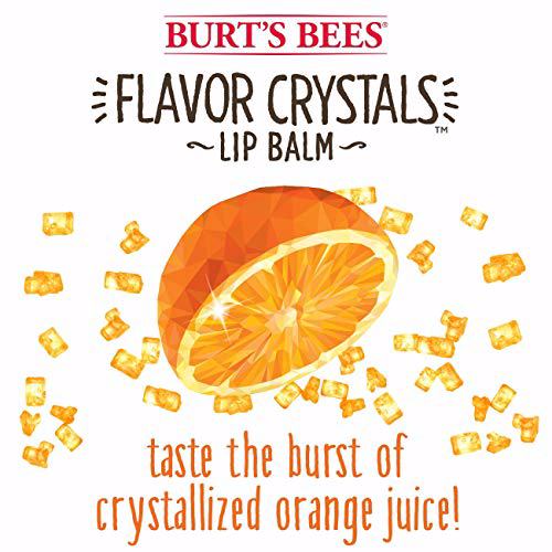 Burt's Bees Flavor Crystals 100% Natural Lip Balm, Sweet Orange 4