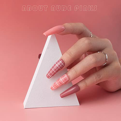Gellen UV Gel Nail Polish Kit, Pink Nudes 3