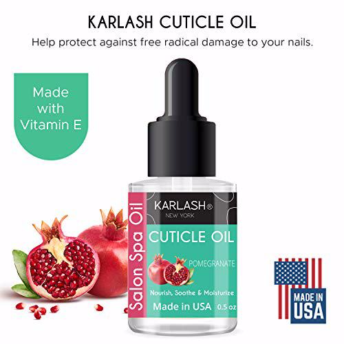Karlash Salon Spa Premium Brush On Cuticle Oil, Pomegranate 2