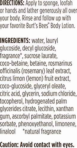 Burts Bees Rosemary & Lemon Body Wash 4
