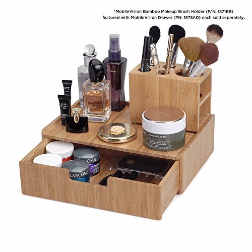 MobileVision Bamboo Makeup Drawer Organizer 3