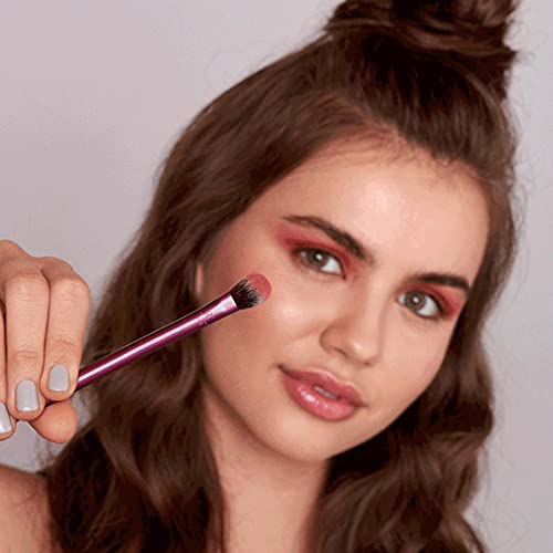 Real Techniques Perfect Crease Makeup Brushes, Apply & Blend Eye Shadow, Set of 2 3