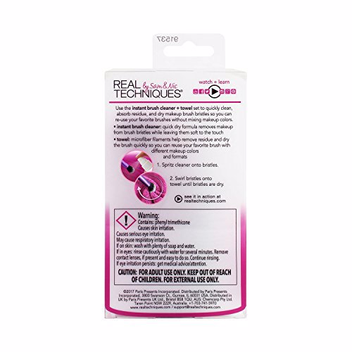Real Techniques Daily Brush Cleanser Plus Towel, 5