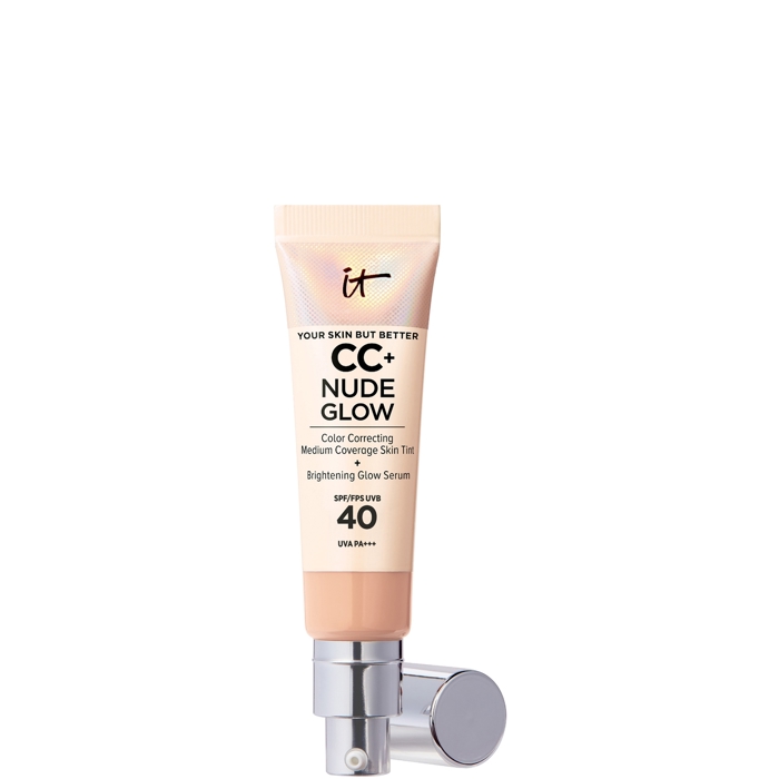IT Cosmetics CC+ and Nude Glow Lightweight Foundation and Glow Serum with SPF40
