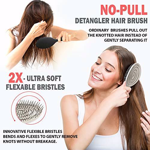 Fiora Naturals Hair Detangling Brush Natural 3
