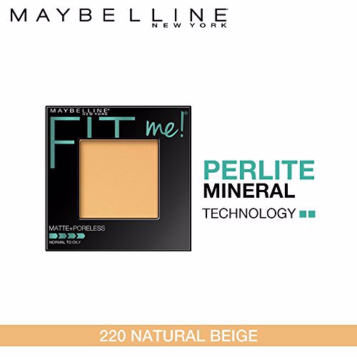 Maybelline New York Fit Me Matte + Poreless Powder Makeup, 220 Natural Beige 2