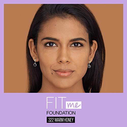 Maybelline New York Fit Me Dewy + Smooth Foundation Makeup, Warm Honey 5