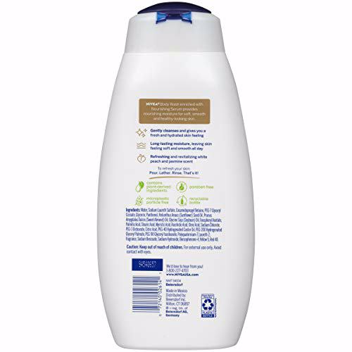 NIVEA White Peach and Jasmine Body Wash, Pack of 3 9