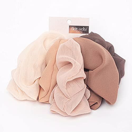 Kitsch Crepe Scrunchies, Crepe Terra Cotta 5