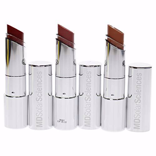 MDSolarSciences Hydrating Sheer tinted Lip Balm, Trio (Red, Pink, Nude) 5