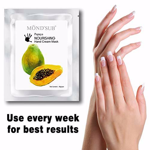MOND'SUB 5 Value Moisturizing Gloves, Papaya 4