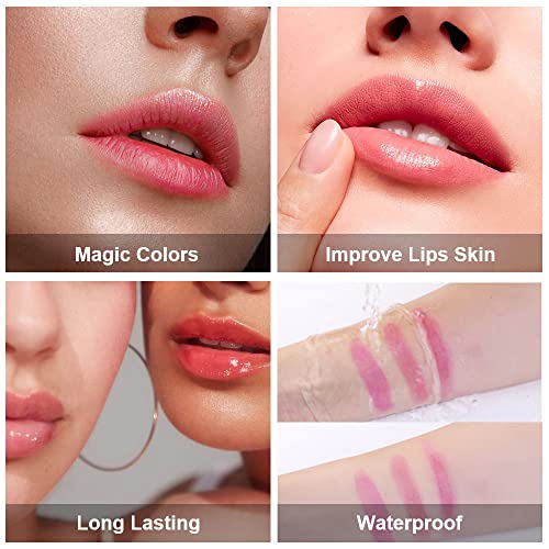 BINGBRUSH 2Pcs Jelly Color Changing Lipstick 4