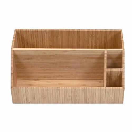 MobileVision Bamboo Make Up Organizer & Cosmetic Holder 3
