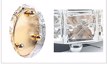 AKOAK 1 pack Crystal Makeup Brush Holder Office Supplies Silver Thumbnail 4