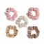 Kitsch Metallic Scrunchies, Metallic Blush/Mauve Thumbnail 6