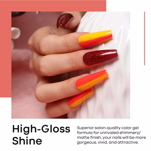 Modelones Gel Nail Polish Set, Fall with The Wind 5