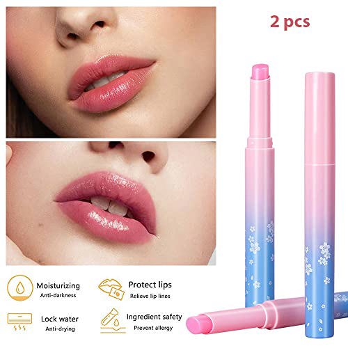 BINGBRUSH 2Pcs Jelly Color Changing Lipstick 5