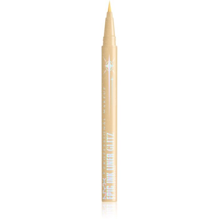 NYX Bridgerton Royal Epic Ink Liner eyeliner glitter 02 Glitzed In Gold 1