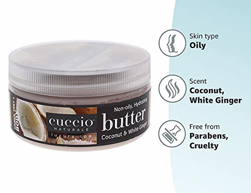 Cuccio Naturale Butter Blend Coconut & White Ginger 4