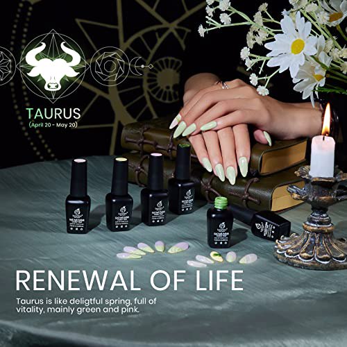 Beetles Zodiac Collection Gel Nail Polish Kit, C-Taurus 2