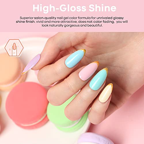 Modelones Gel Nail Polish Set, A1 On The Cloud 5