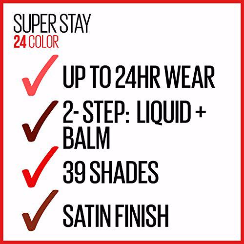 Maybelline SuperStay 24, 100 VERY CRANBERRY 6