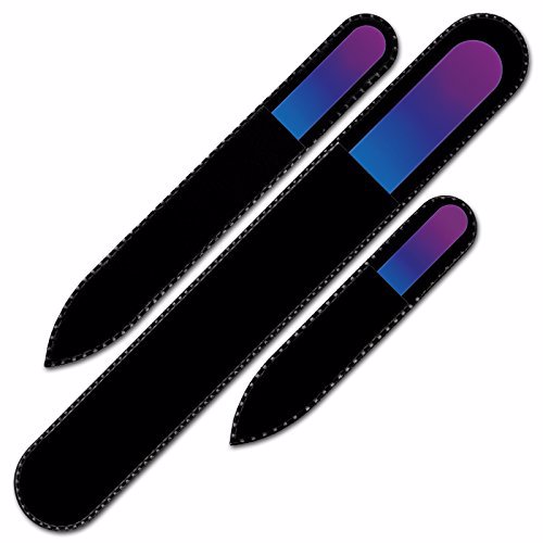 Mont Bleu Nail Files Set of 3 Crystal Nail Files Magenta Blue 2