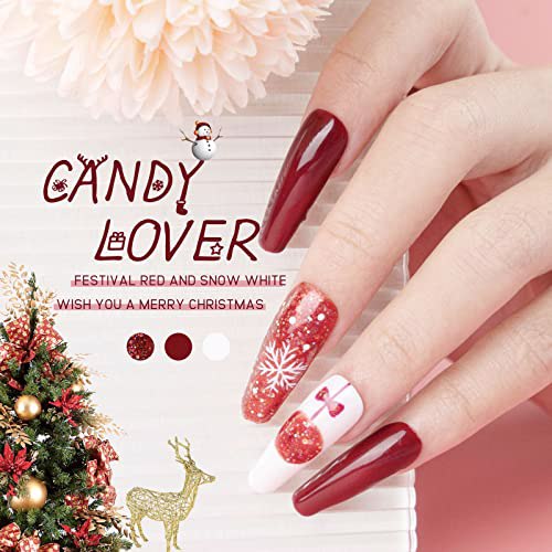 Candy Lover 25PCS Gel Nail Polish Kit, Pastel Rainbow 5