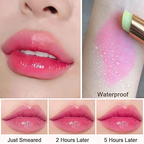 BINGBRUSH 2 Pcs Avocado Green Color Changing Lipstick Queen 3
