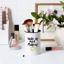 VOTUM Ceramic Makeup Brush Holder Storage with Cute Sayings Wake up and Makeup Thumbnail 6