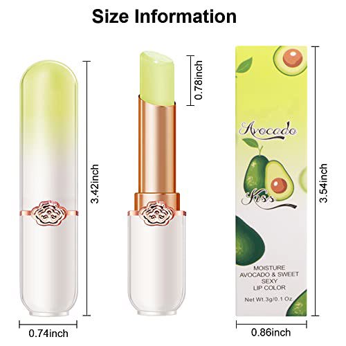 BINGBRUSH 2 Pcs Avocado Green Color Changing Lipstick Queen 5
