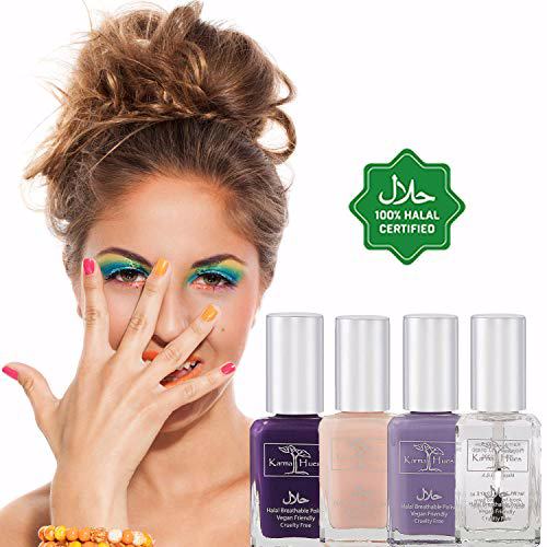 Karma Organic Beautiful Halal Nail Polish Set, Touch of Lavender 3