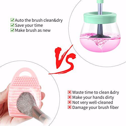 Senbowe Upgraded Makeup Brush Cleaner and Dryer Machine, mint green 5