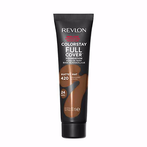 Revlon ColorStay Full Cover Longwear Matte Foundation Mahogany 420 9