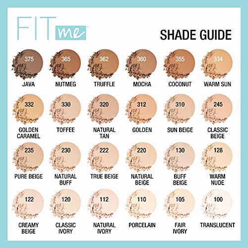 Maybelline New York Fit Me Matte + Poreless Powder Makeup, Classic Beige 6