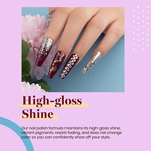 Beetles Pink Purple Gel Nail Polish, Misty Rose 5