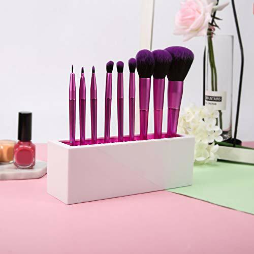 DUcare Makeup Brush Storage Holder Organizer Professional Silicone Air Drying 6