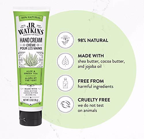 J.R. Watkins Natural Moisturizing Hand Cream, Aloe & Green Tea 2