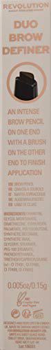 Makeup Revolution Duo Brow Pencil Dark Brown 3